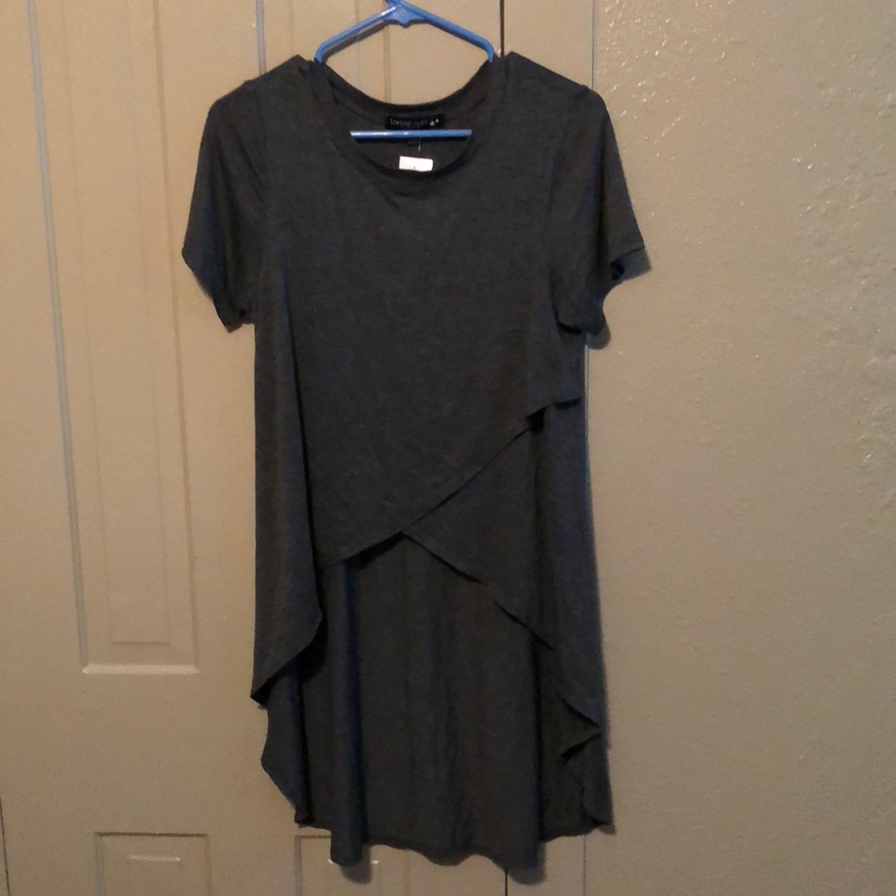 Gray dress shirt